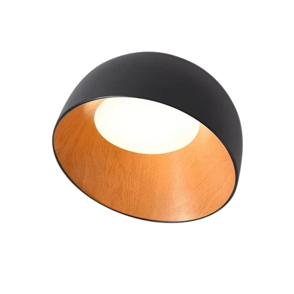 NordWood – severské LED stropní svítidlo ze dřeva pro jídelnu a ložnici