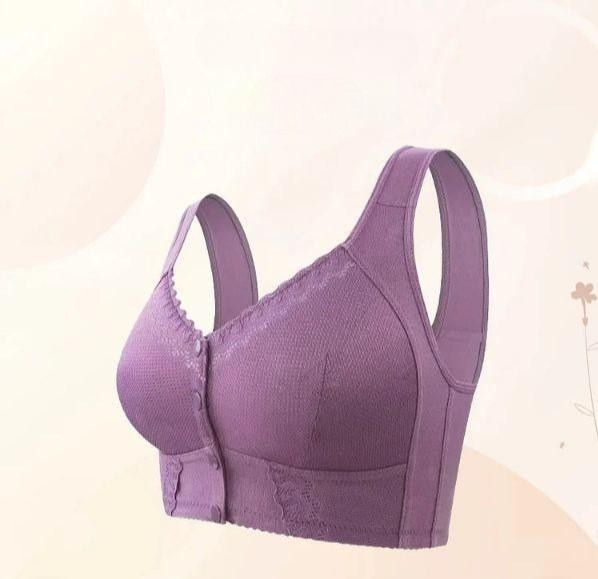Comfortbeha met Voorsluiting – Zachte Draadloze Beha met Ondersteunende Pasvorm Vestragear