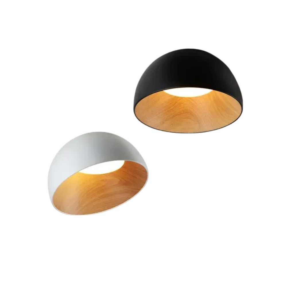 NordWood – severské LED stropní svítidlo ze dřeva pro jídelnu a ložnici