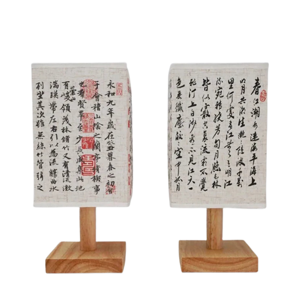 Stmívatelná LED stolní lampa v čínském stylu do ložnice