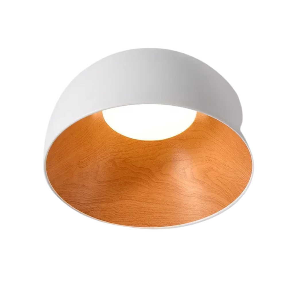 NordWood – severské LED stropní svítidlo ze dřeva pro jídelnu a ložnici