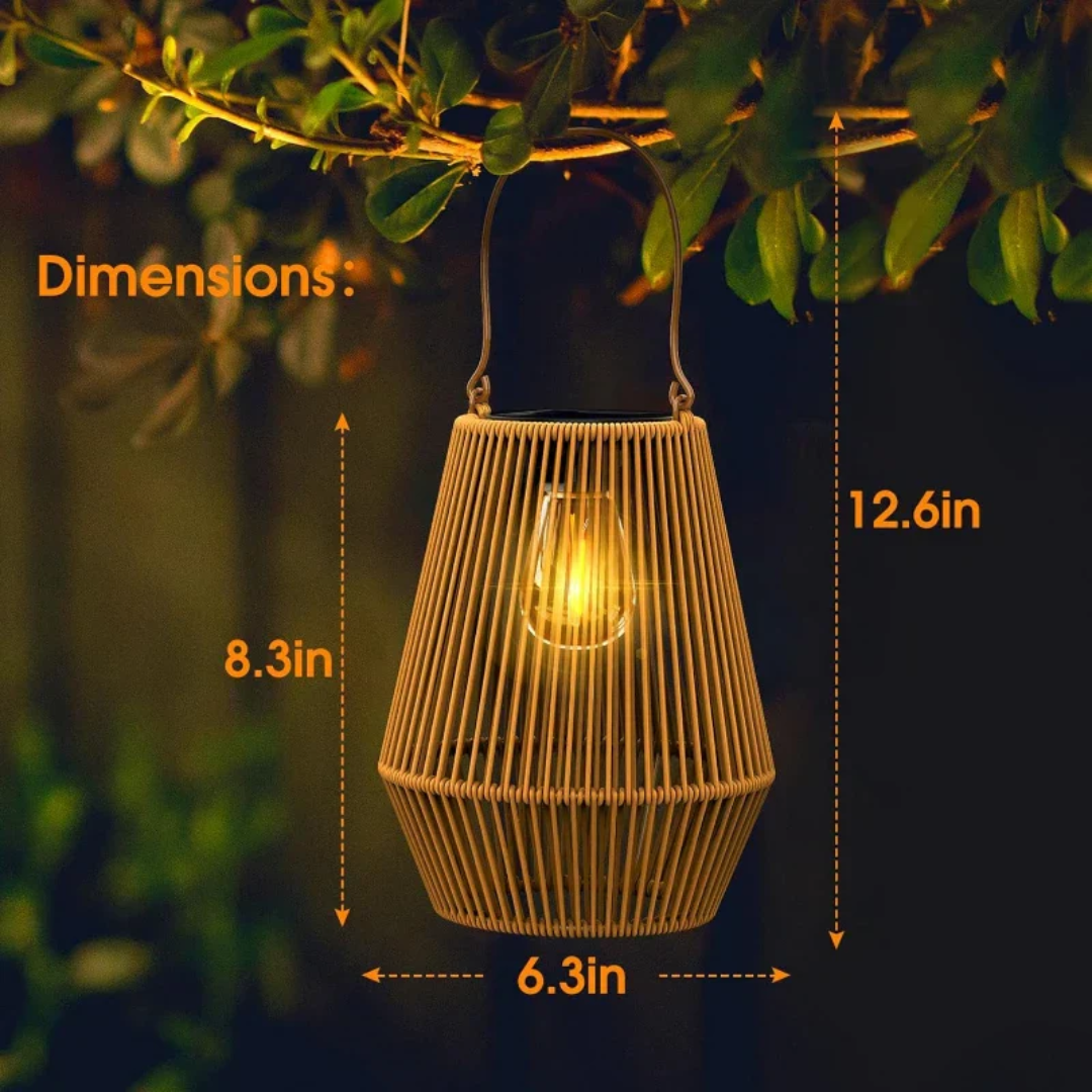 Solar-Gartenlaterne – Wetterfest, Solarbetrieben & Handgefertigtes Design