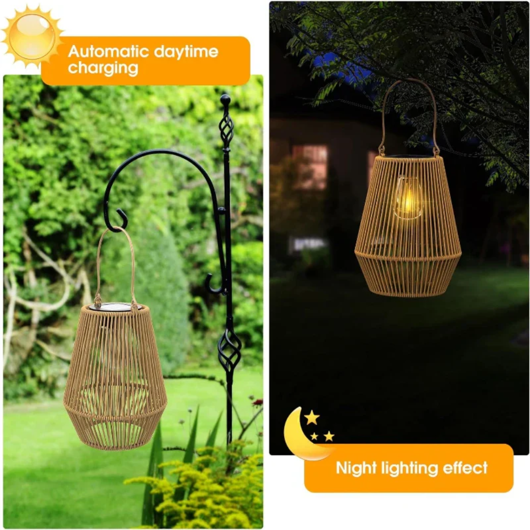 Solar-Gartenlaterne – Wetterfest, Solarbetrieben & Handgefertigtes Design