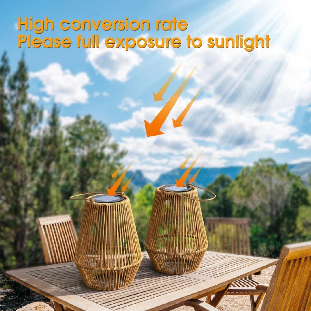 Solar-Gartenlaterne – Wetterfest, Solarbetrieben & Handgefertigtes Design