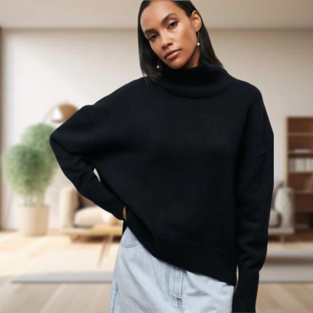 Pull à col roulé classique pour femmes - Cravina