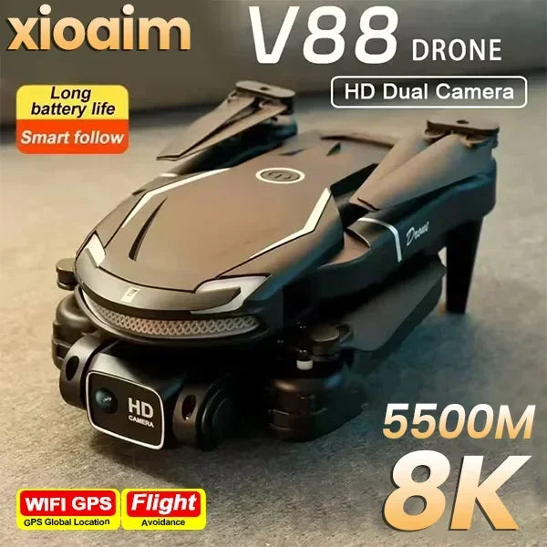 SkyVision – V88 dron s 8K kamerou, GPS a 5G pre letecké zábery