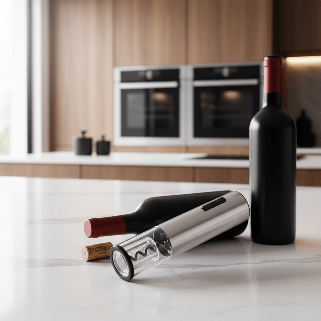 VINOLUX – 4-in-1 Electric Wine Opener for Effortless Opening & Serving 2