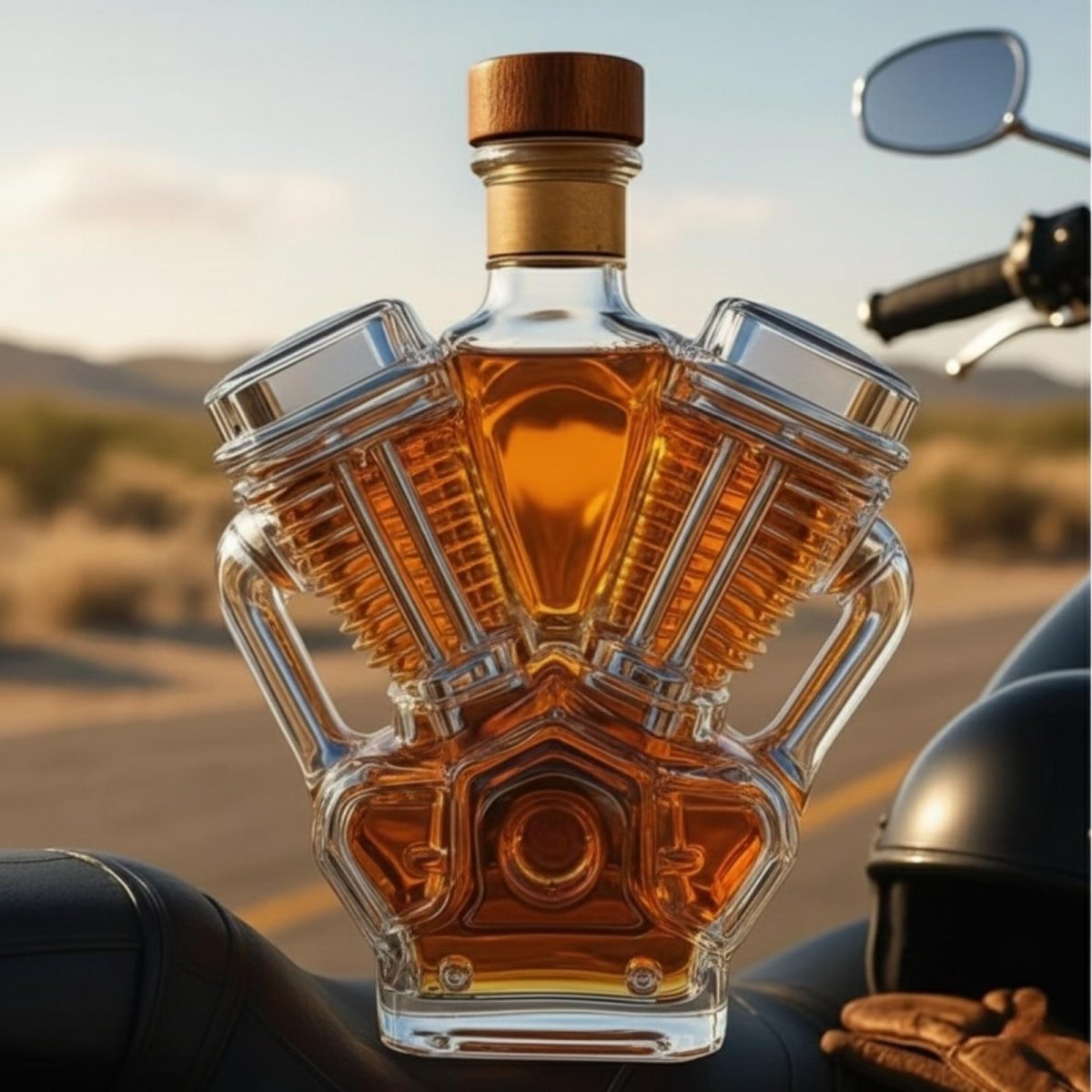 Vehicle Whiskey Bourbon Decanter Bottle 7