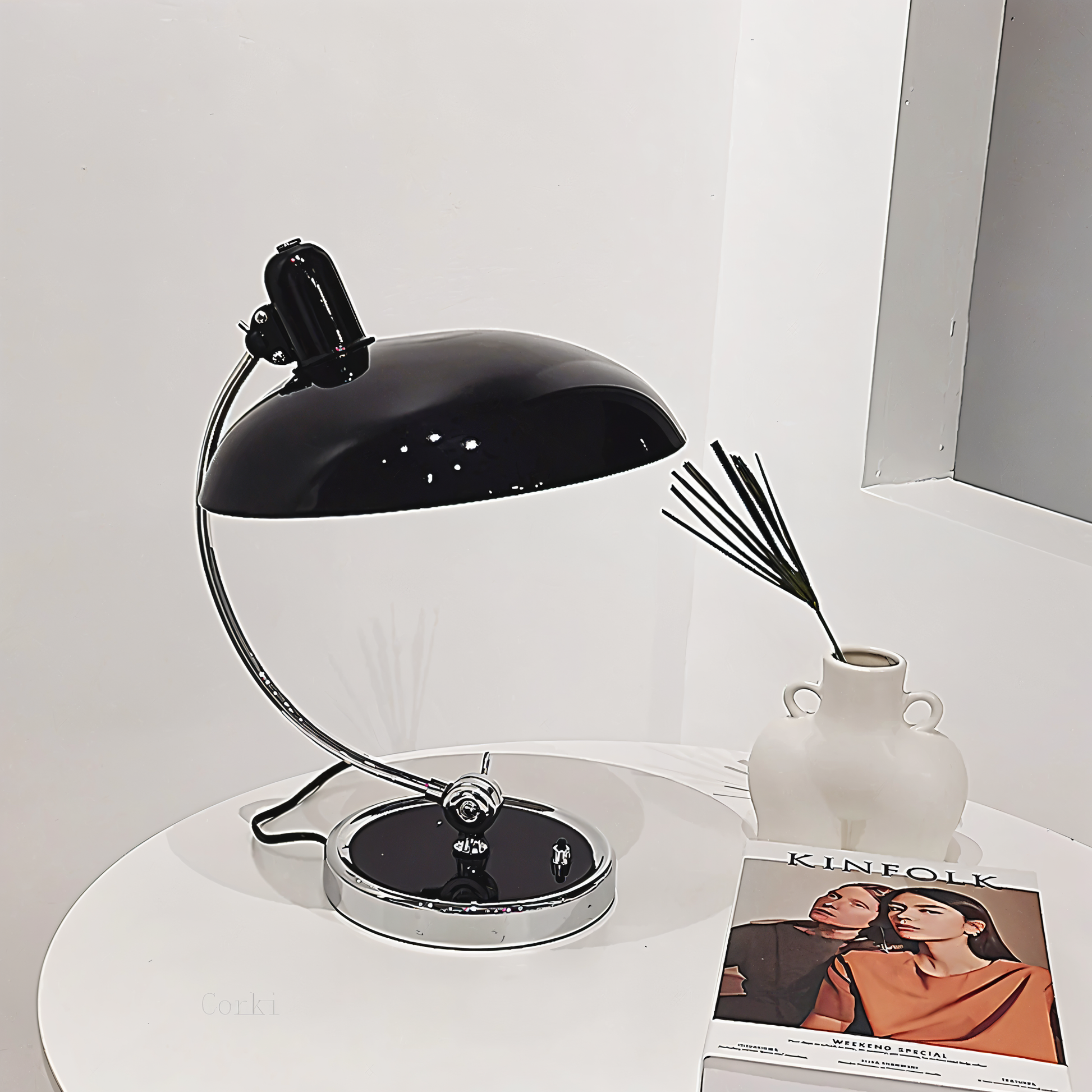 Verstellbare Vintage-Schreibtischlampe aus Eisen – Virella 6
