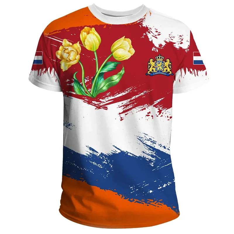 Voetbalshirt Nederland 2024 met 3D Afdruk Nederlandse Vlag 11