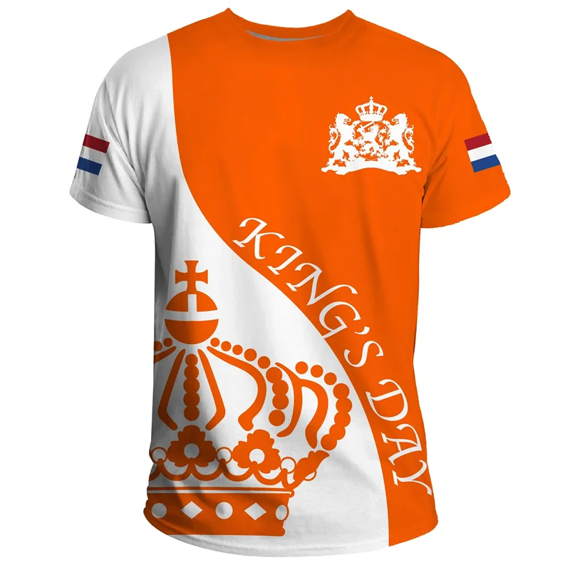 Voetbalshirt Nederland 2024 met 3D Afdruk Nederlandse Vlag 12