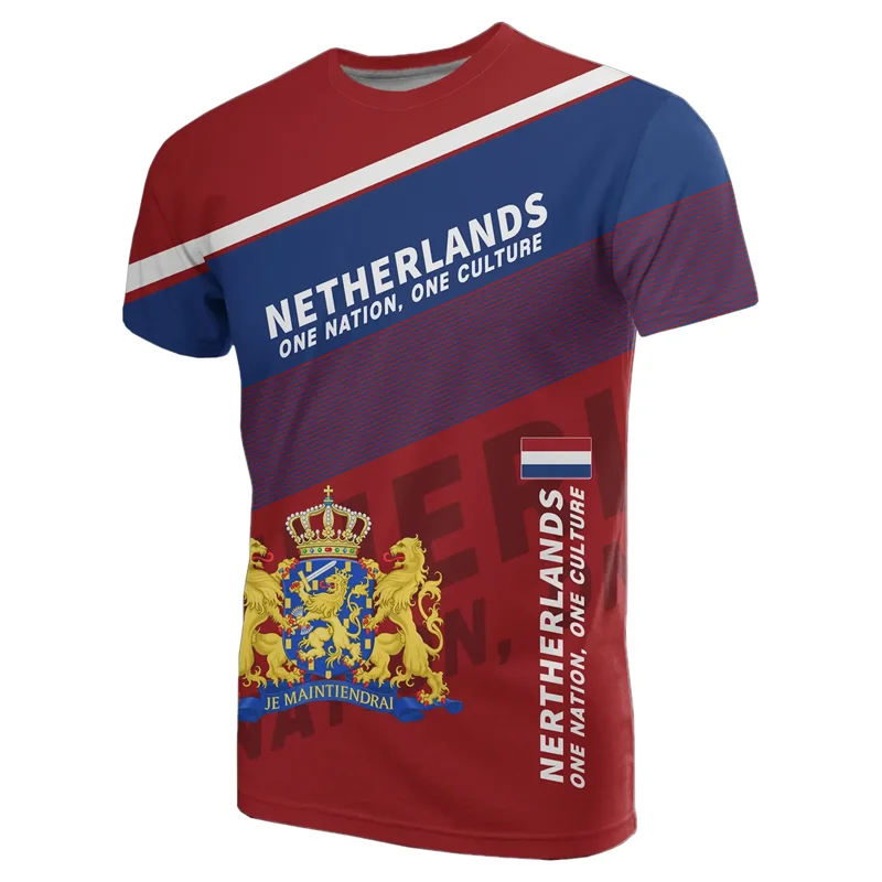 Voetbalshirt Nederland 2024 met 3D Afdruk Nederlandse Vlag 14