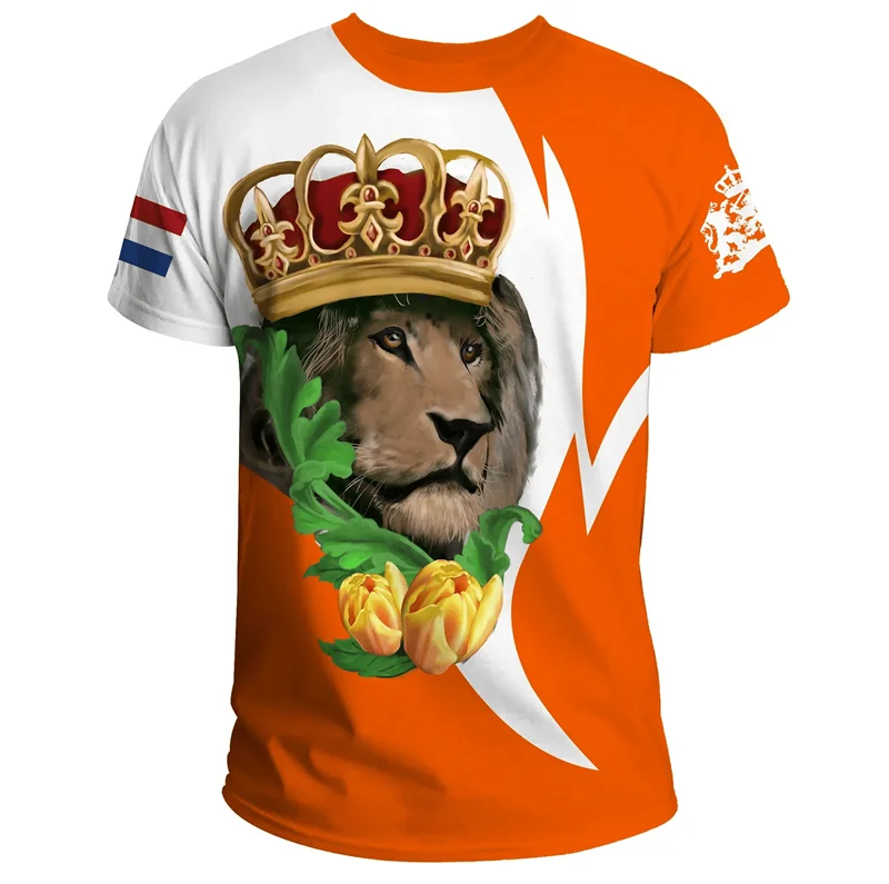 Voetbalshirt Nederland 2024 met 3D Afdruk Nederlandse Vlag 16