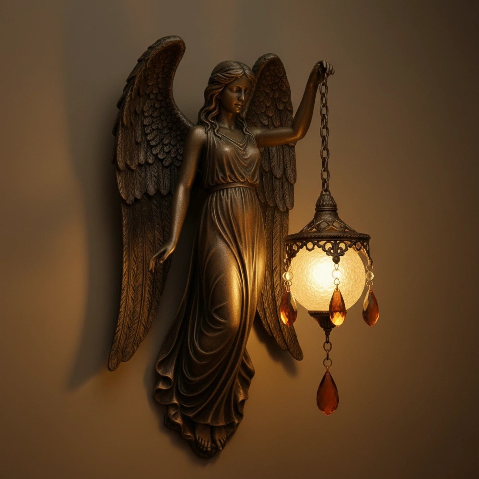 Wandleuchte – Handgefertigtes Design mit warmem LED-Licht und kabelloser Montage 6