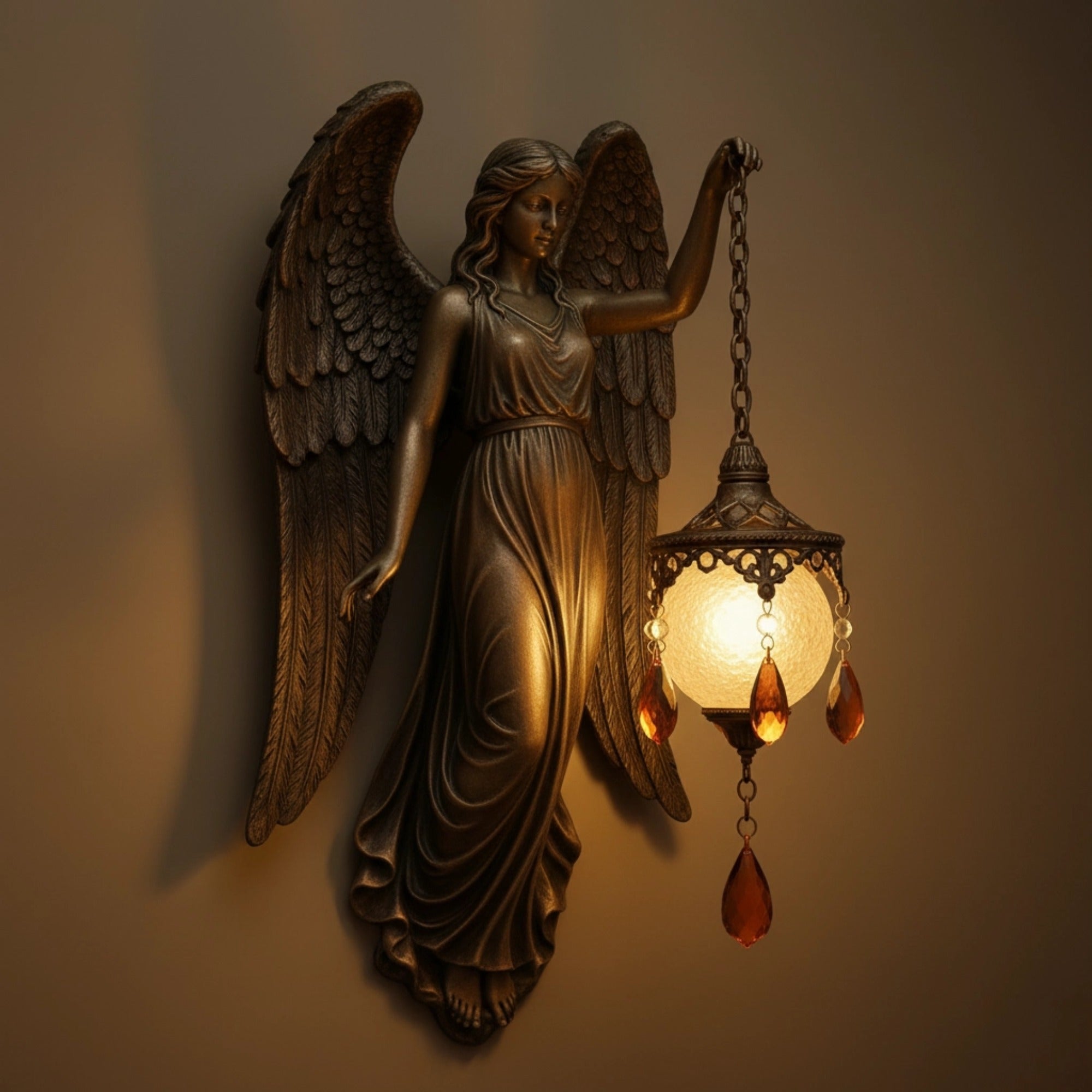 Wandleuchte – Handgefertigtes Design mit warmem LED-Licht und kabelloser Montage 6