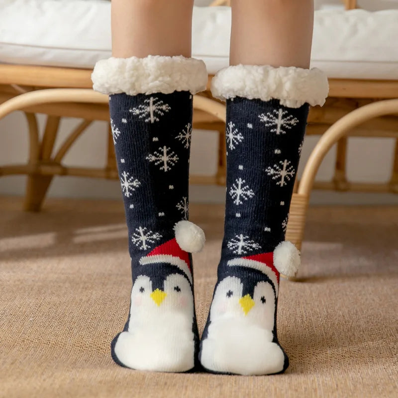 Warme Pluche Sokken voor Dames met Antislip, Perfect voor Binnengebruik 14