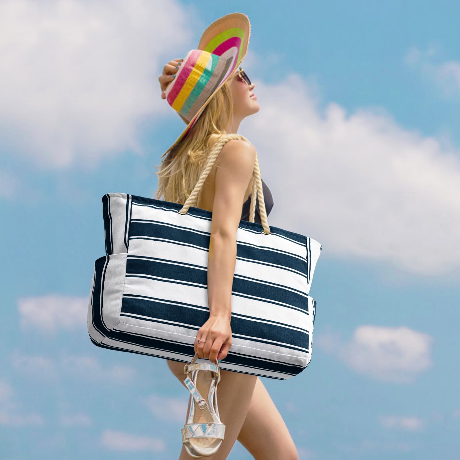 Wasser- und Sanddichte Oversized-Strandtasche – SandAway 6