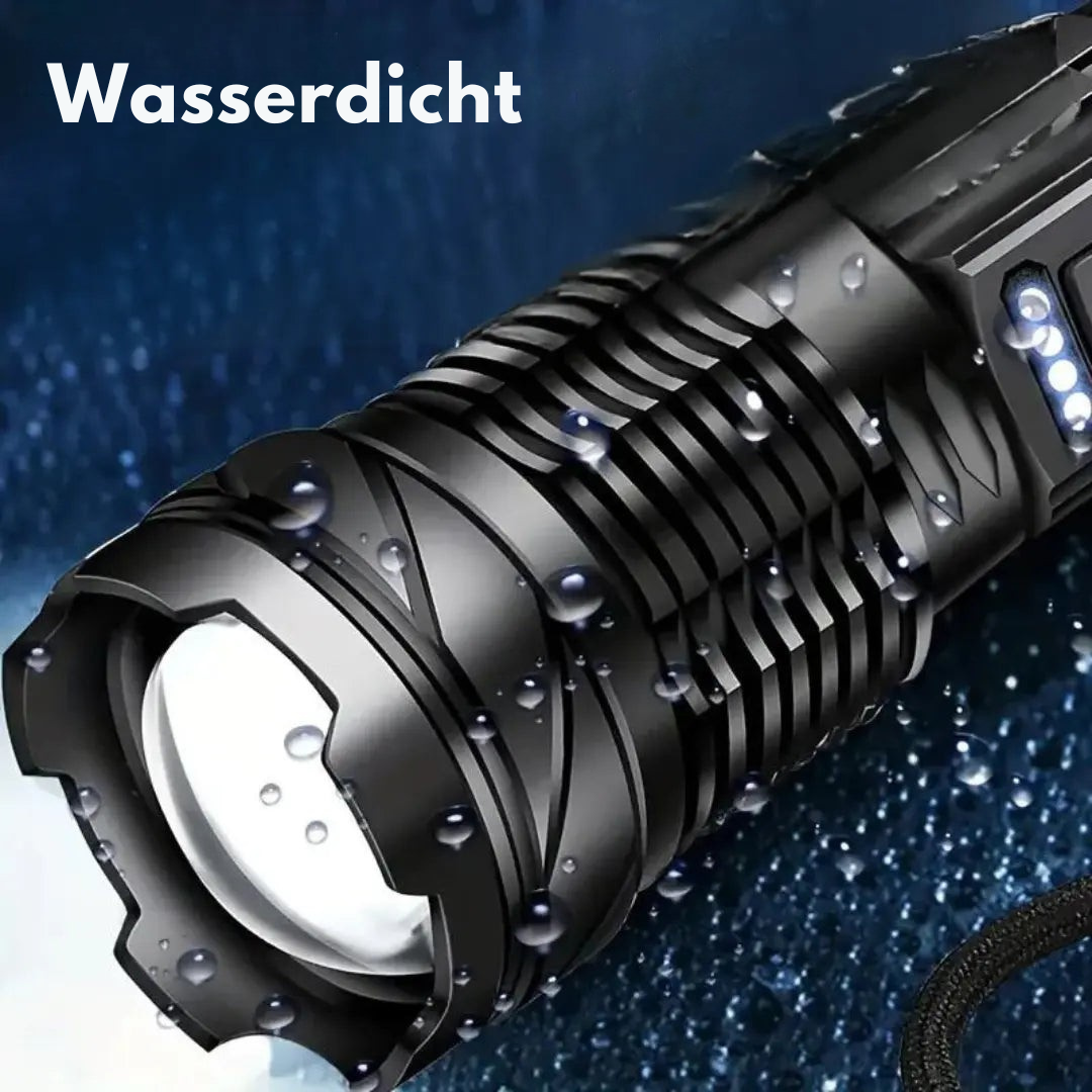 OutdoorHaven Militär-Taschenlampe - 5000 Lumen, bis zu 1000m Reichweite ( dont put online)