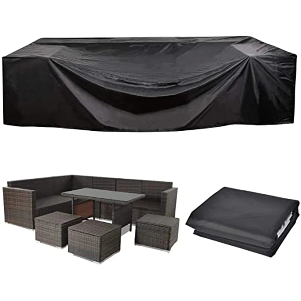 Wasserdichte Gartenmöbel-Abdeckung aus Polyester, anpassbar, UV-beständig, für Outdoor-Nutzung 0