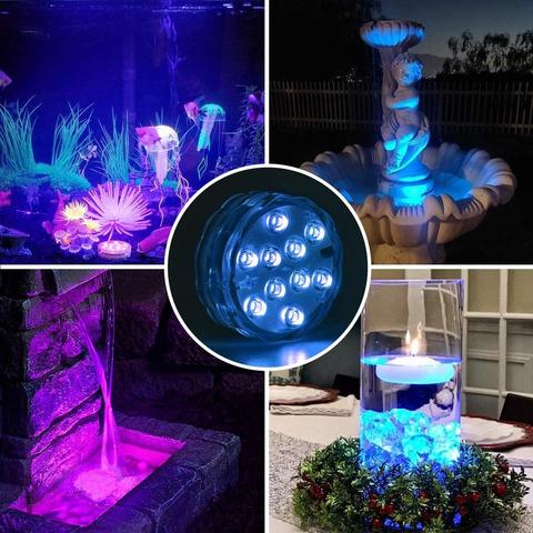 Wasserdichte LED-Unterwasserlampe mit Fernbedienung - GlowRipple 1