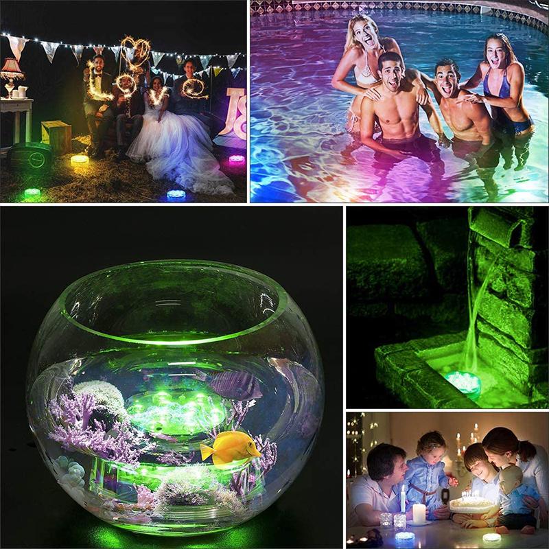 Wasserdichte LED-Unterwasserlampe mit Fernbedienung - GlowRipple 3