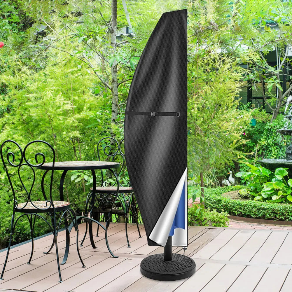 Wasserdichte Sonnenschirmabdeckung mit UV-Schutz, Reißverschluss, für Außenbereich 4