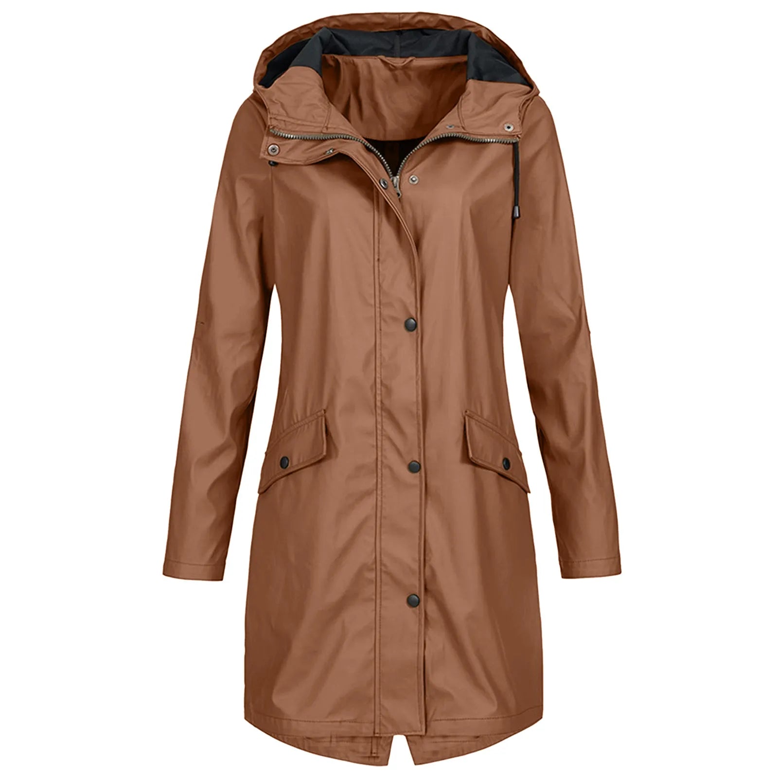 Imperméable à capuche grande taille