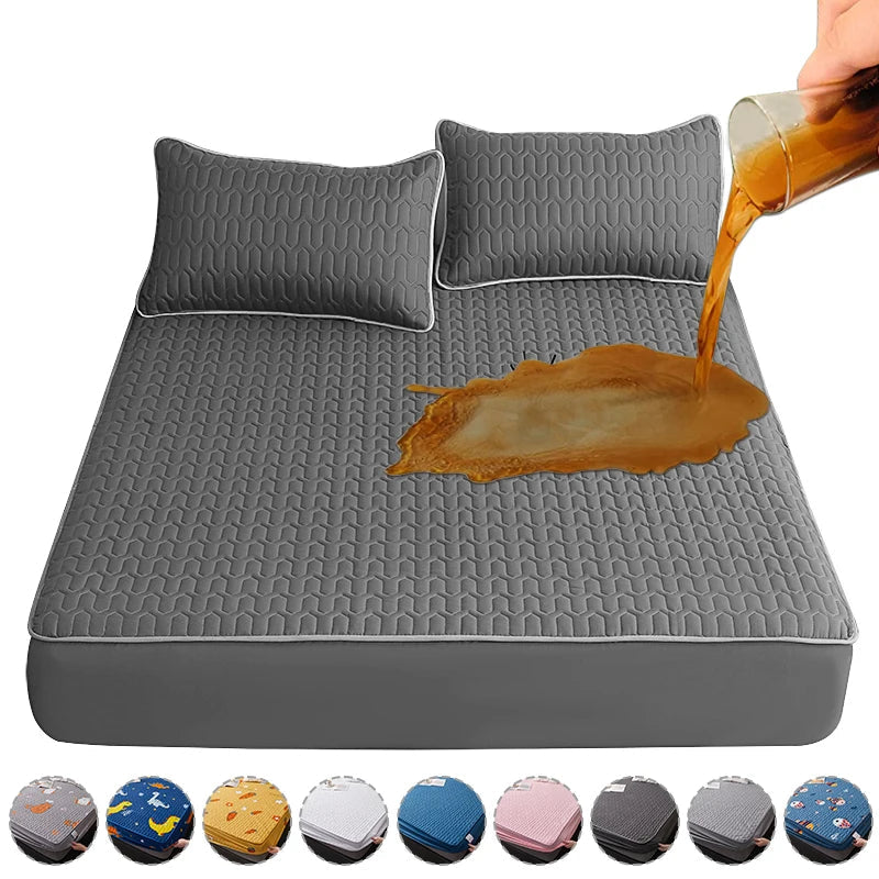 Wasserdichter Matratzenbezug mit atmungsaktiver Füllung, 150/160/180 x 200 0