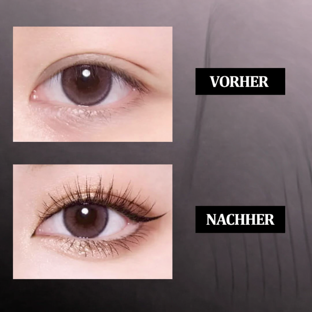 Wasserfeste Mascara mit Volumen, Länge und Präzisionsbürste für definierte Wimpern 1