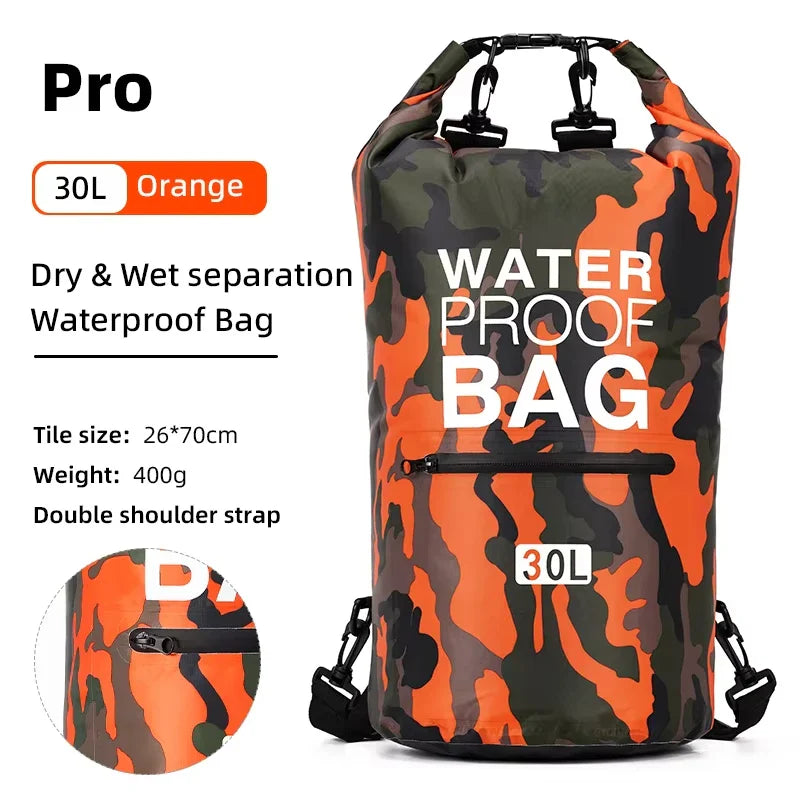 Dry Bag Rucksack Wasserdicht – PVC Outdoor Tasche mit Rollverschluss