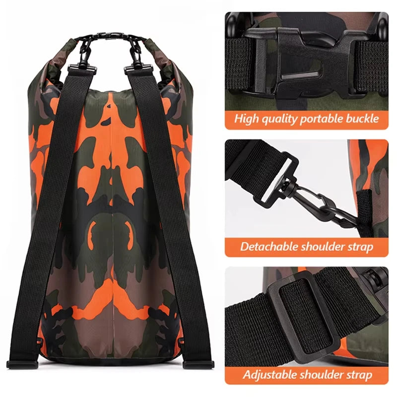 Waterdichte Rugzak van PVC met Verstelbare Schouderriem voor Outdoor Activiteiten 3