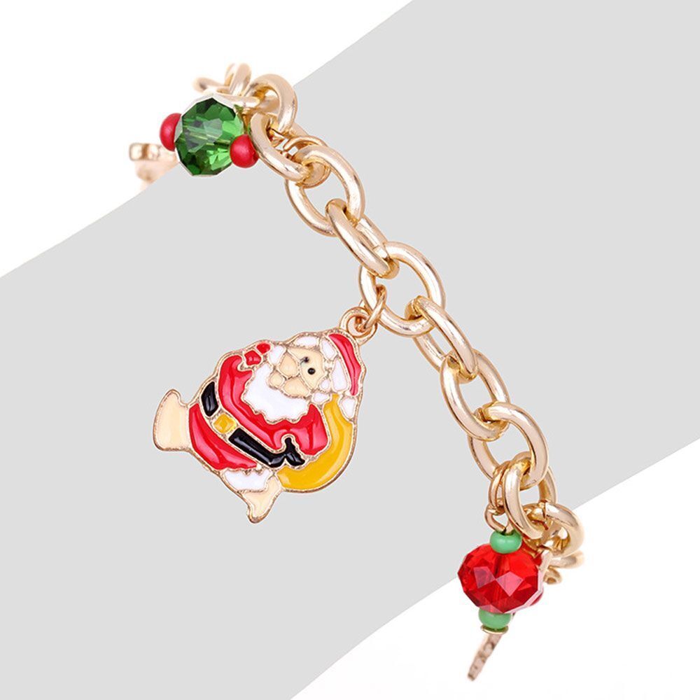 Weihnachtliches Charme-Armband mit Anhängern – Festlicher Schmuck