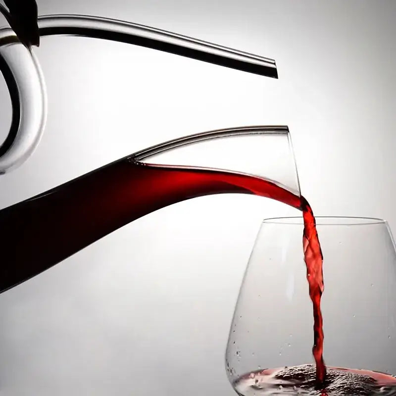 Weinkaraffe aus bleifreiem Kristallglas in eleganter Schwanenform, 1500 ml 4