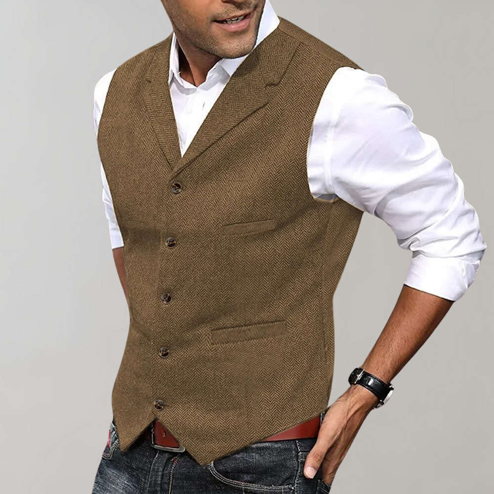 Valmere – Gilet homme en polyester au design classique, plusieurs couleurs