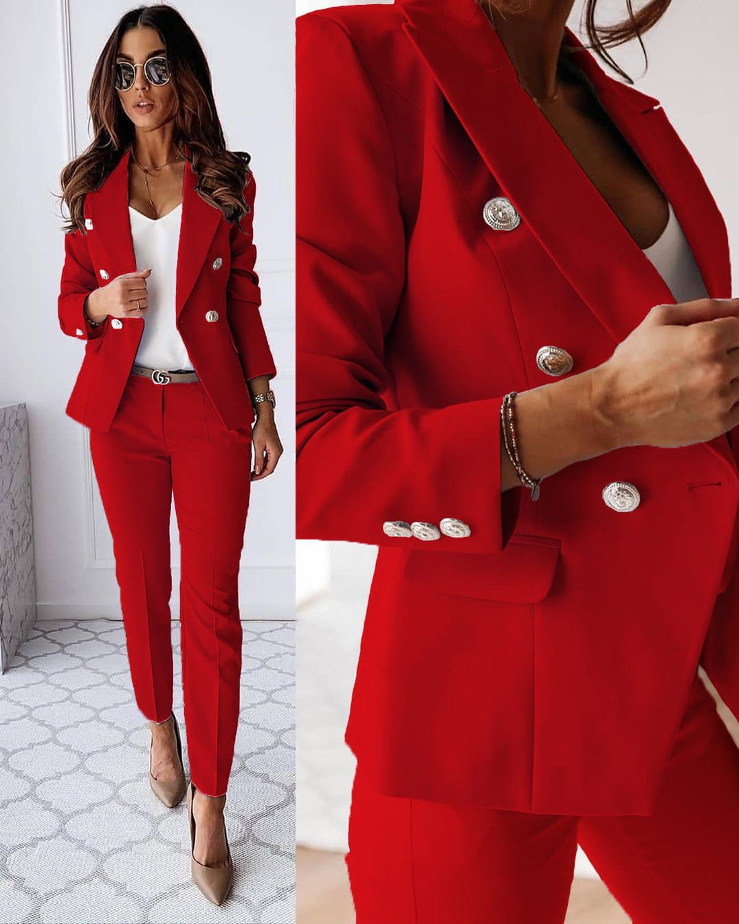 Bolendo GRETA - Modren Zweiteiliges Set mit Jacke und Hose