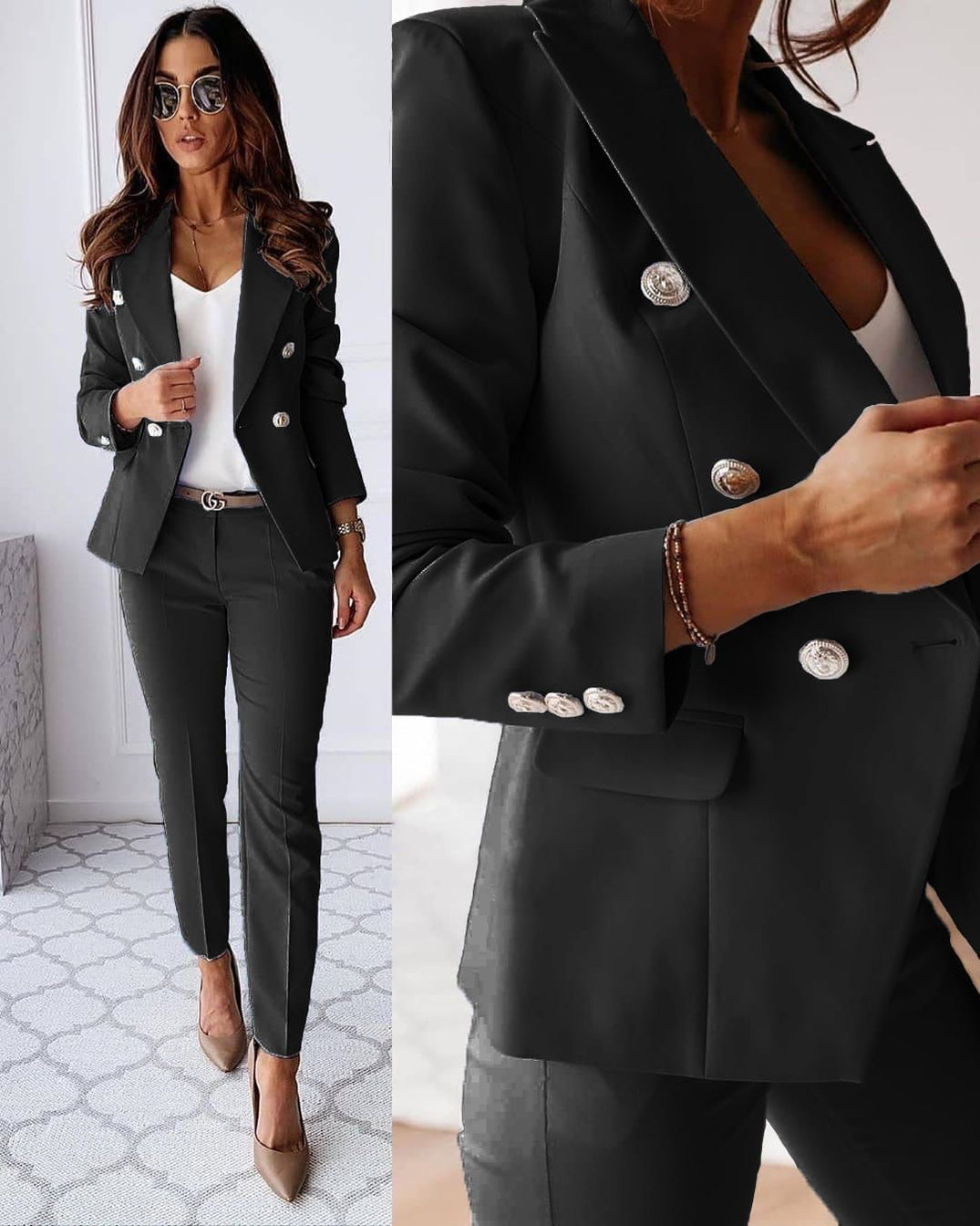 Bolendo GRETA - Modren Zweiteiliges Set mit Jacke und Hose