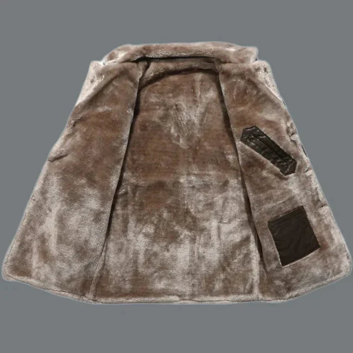 Tyson parka in pelle – giacca invernale da uomo con fodera in pile