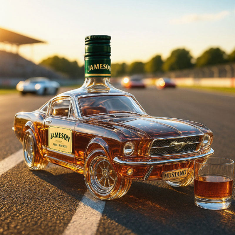 Whiskeykaraffe im Mustang-Design aus Glas, dekorativ und funktional für Hausbar 6