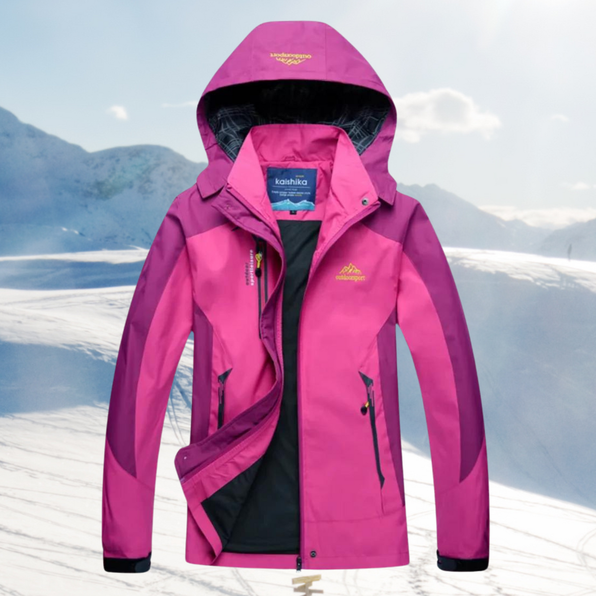 Wind en waterdichte outdoorjas voor dames 1
