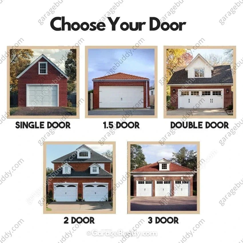 Winter Haven Christmas Garage Door Cover - Festive Holiday Design with Snowy Pines and Log Cabin 2
