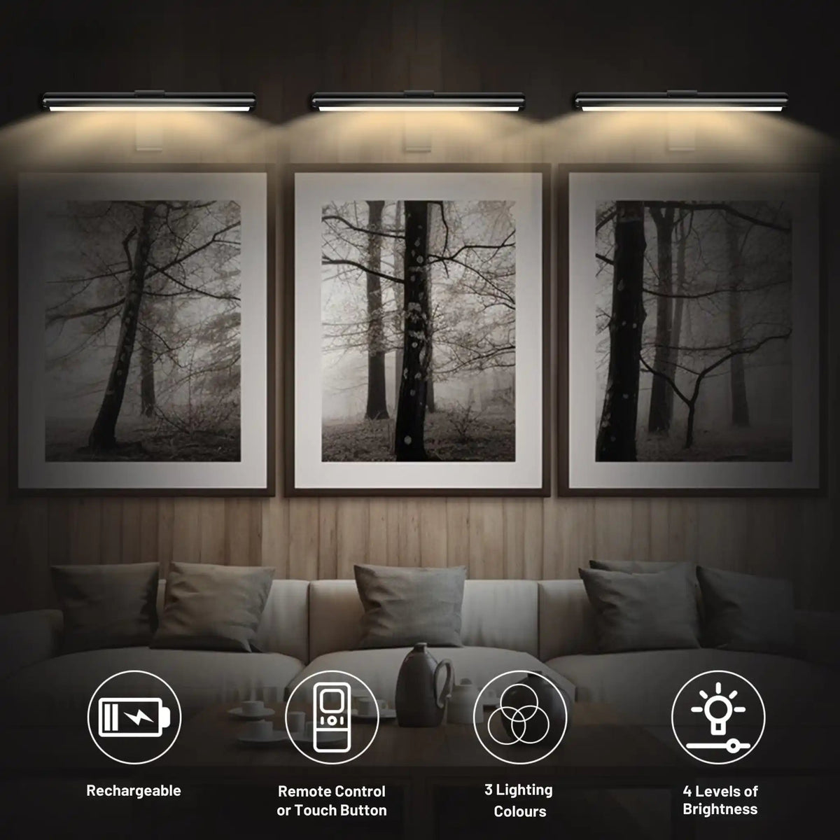 Wireless LED Rechargeable Picture Light 8