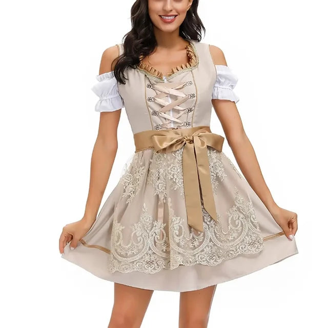 Bolendo Original Oktoberfest Dirndlkleid für Damen - Traditioneller Stil