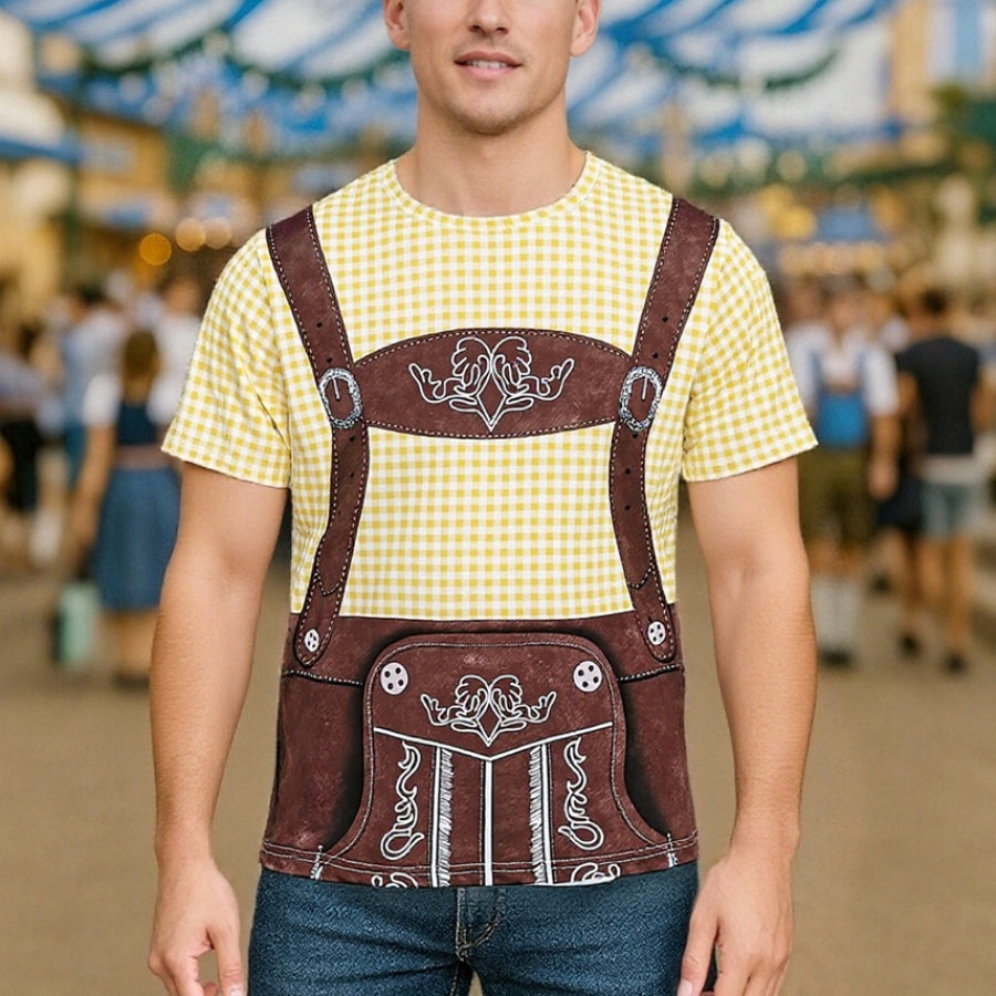 Wiesngaudi – Tričko s potlačou kožených nohavíc – Tvoj lístok na zábavu na Wiesn