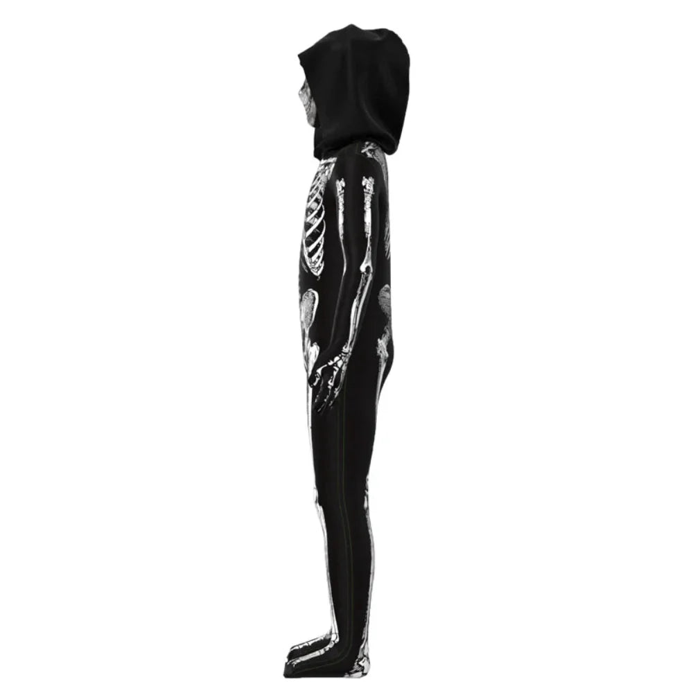 Zombie Skedel Jumpsuit Kinderen Halloween Kostuum 4