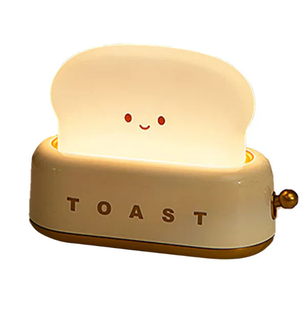 Carinissima luce notturna a forma di toast - portatile, ricaricabile e d'atmosfera