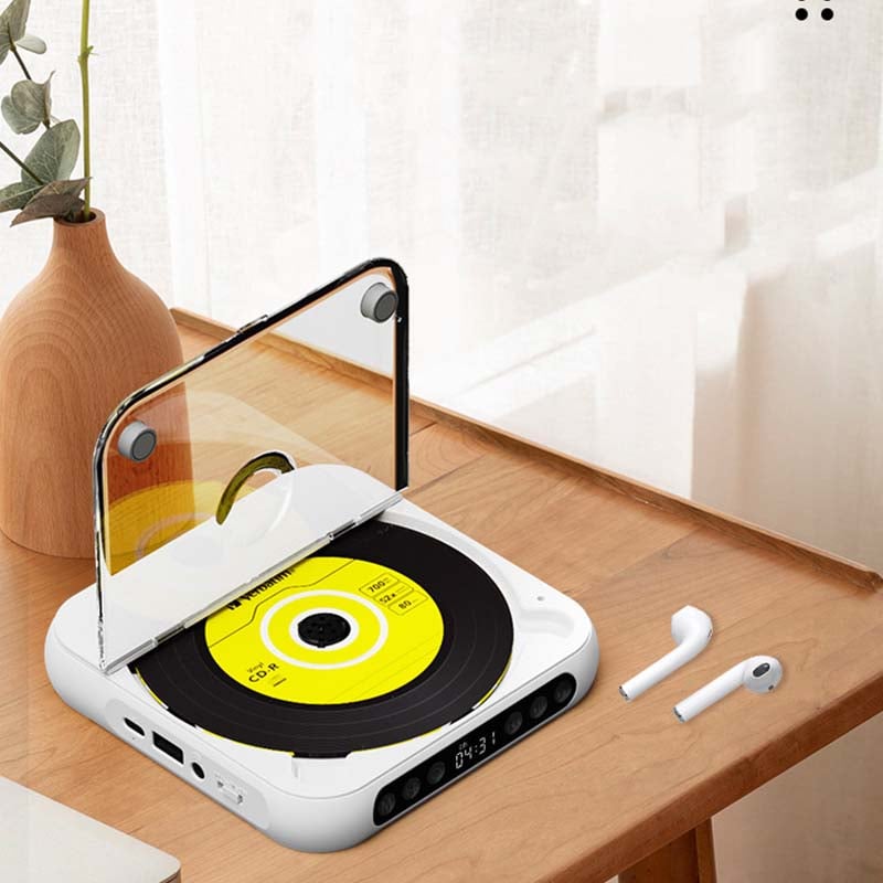 Tragbarer CD-Player – Bluetooth 5.3 mit Wiederaufladbarem Akku
