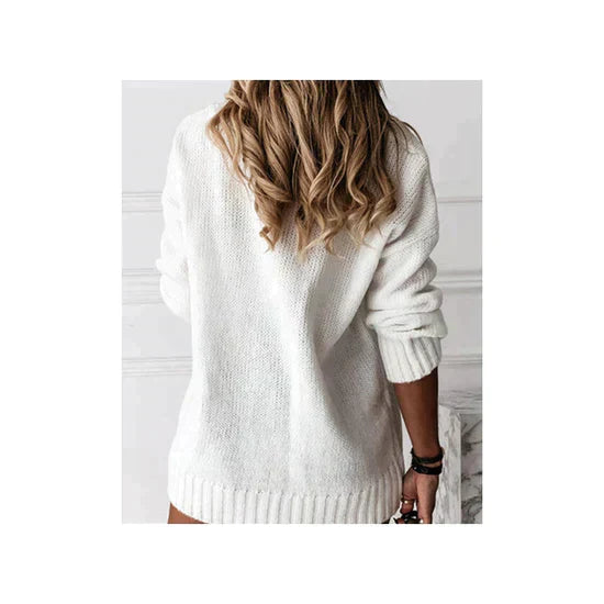 Bolendo Aeliana | Eleganter Damen-Pullover mit V-Ausschnitt