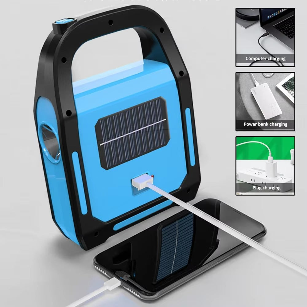 Dobíjecí USB kempingová lucerna s powerbankou – SolarGlow
