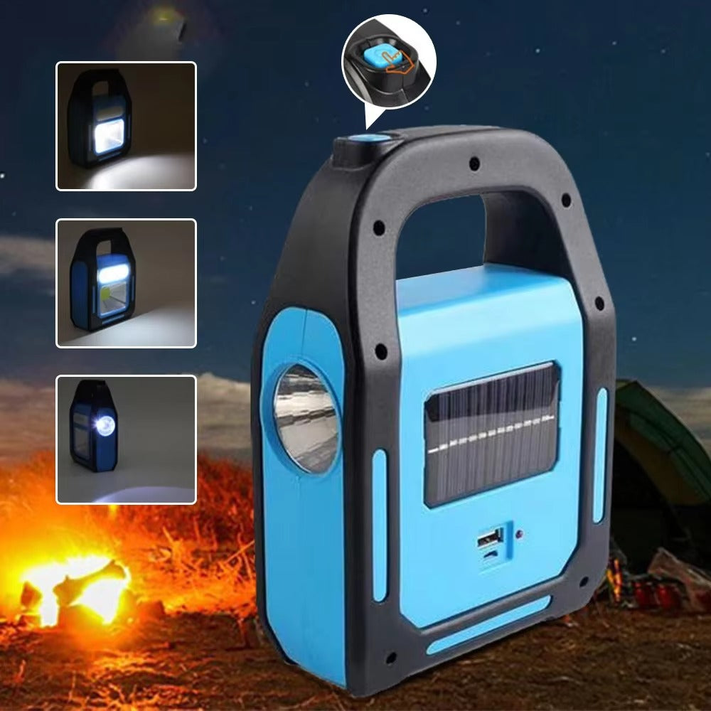 Dobíjecí USB kempingová lucerna s powerbankou – SolarGlow