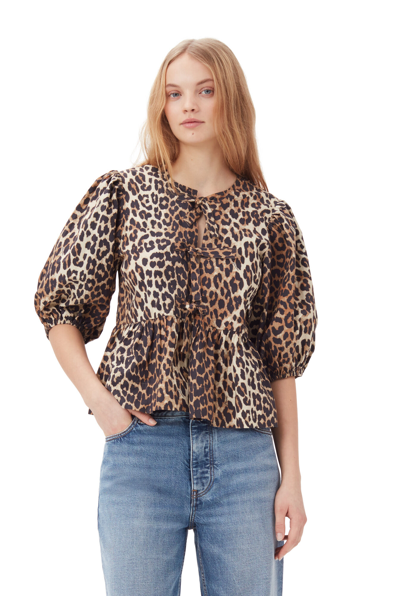 Leonore - Blouse avec manches bouffantes pour femmes